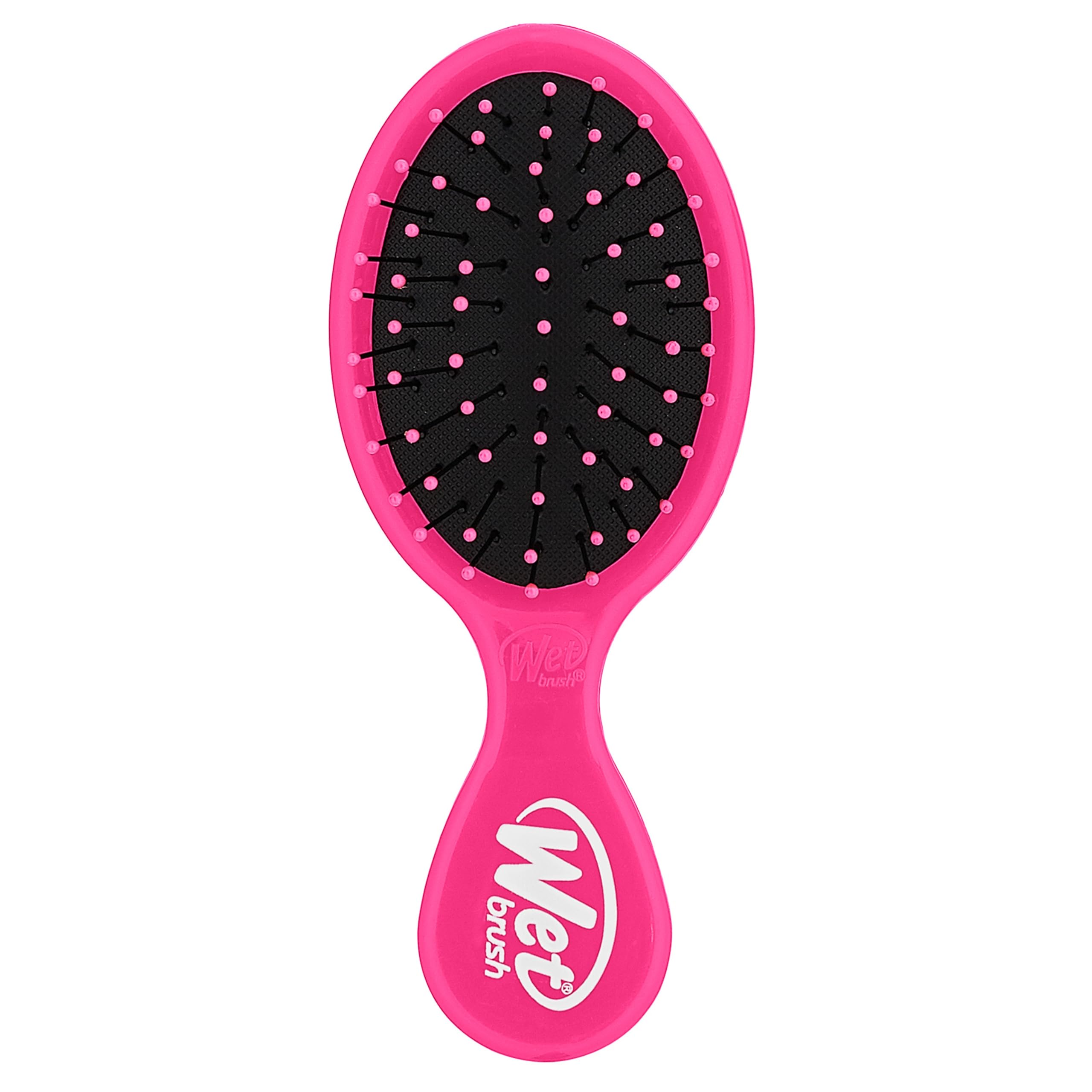 Photo 1 of Wet Brush Mini Detangler Hair Brush, Pink, Detangling Travel Hairbrush, Ultra-Soft IntelliFlex Bristles Glide Through Tangles with Ease, Pain-Free, All Hair Types