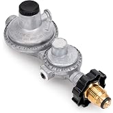 Stanbroil Horizontal Two Stage Regulator with 3/8" Female NPT and POL | Propane Regulator for RV, Vans, Trailers, Campers