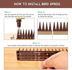 Bird Spikes, Bird Deterrent Spikes for Squirrel