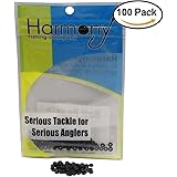 Bait Pegs (100 Pack) - Rubber pegs for pegging soft plastic fishing lures to hooks, jigs, chatterbaits, etc [Select Size]