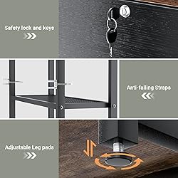 Homieasy Vertical Filing Cabinet with Lock