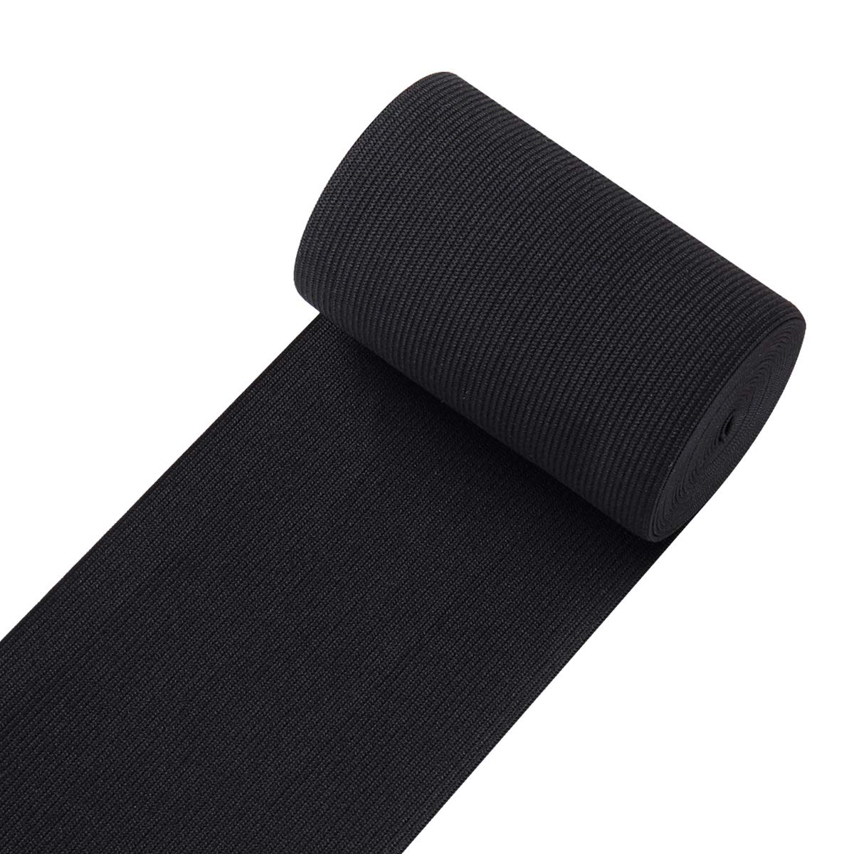 10cm Wide Flat Elastic Bands Waistband Tape Black Sewing Bands Webbing Garment Sewing Accessories for Dressmaking/Sewing/DIY Crafts -3 Yards
