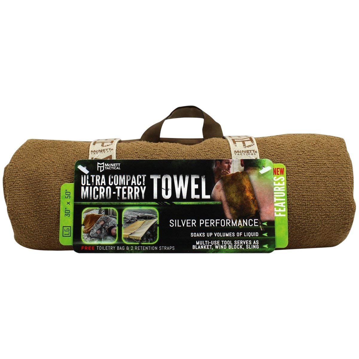 McNett Microfibre Travel Towel Large, Mocha