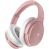 Fisher Pro Active Noise Cancelling Headphones, Over Ear Headphones Wireless Bluetooth 5.3, Microphone, Lightweight Comfortable Headset for Home, Travel, Rechargeable Workout Headphones, Deep Base