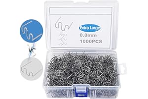 KingMiKi 1000PCS Plastic Welder Staples, Newly Upgraded Extra Large Wave Plastic Welding Staples Hot Staples, Hot Stapler Repair Stapler Welding Kit, Plastic Weld Kit Welder Tool