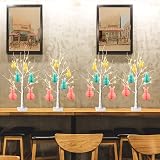 Eambrite Set of 4 Twig Trees with Lights 60 cm Battery Operated Indoor Decor view 9