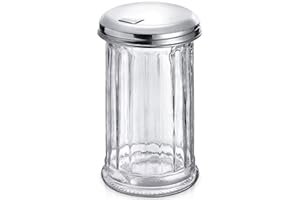 Glass Sugar Dispenser Container with Lid - Sugar Containers for Countertop Kitchen Set Coffee Sugar Container for Coffee Bar 