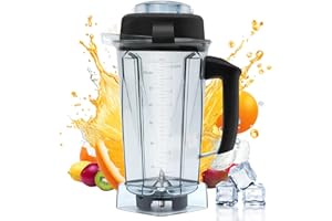 WERHOO Improve vitamix Blender Pitcher,for Vitamix 5200 6300 VM0101 VM0103 VM0109 E310 Pitcher,fit vitamix Blender Container,64 OZ Cup,Classic/Explorian/Commercial ect Series,Prevent Leakage Rusty,3 YEAR Wty
