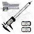 Digital Calipers,Electronic Digital Calipers,YKLSXKC LCD Screen displays 0-6"Caliper Measuring Tool,inch and Millimeter Conversion, Suitable for Jewelry Measurement and 3D Printing