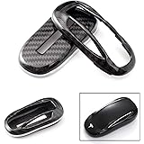 Xotic Tech Carbon Fiber Pattern Key FOB Cover Hard Shell Case for Tesla Model X Keyless Remote