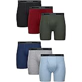 Hanes mens Underwear Boxer Briefs Pack, Cool & Breathable Cotton Moisture-wicking Underwear for Men, No Ride Up