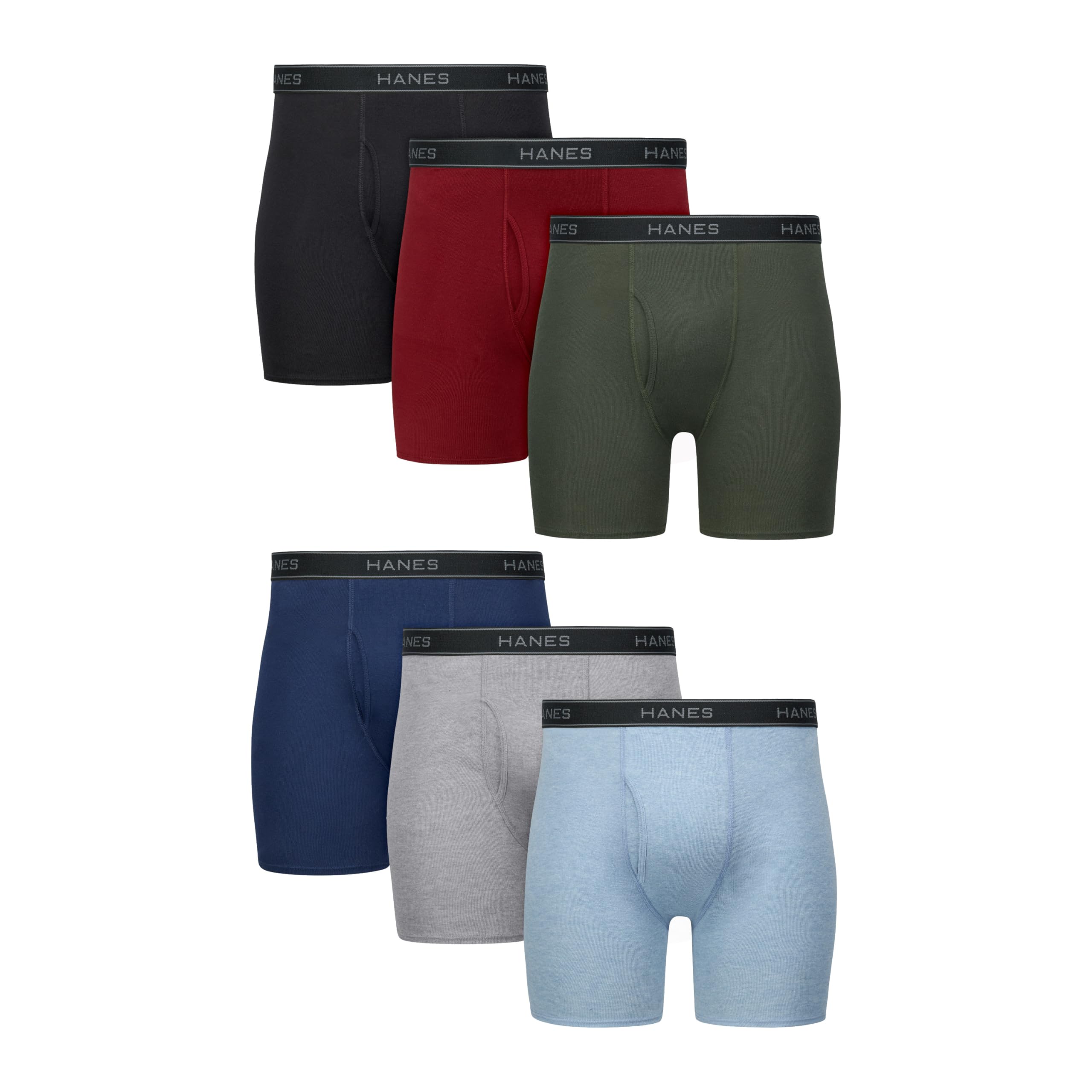 Hanes Boxer Briefs, Cool Dri Moisture-Wicking