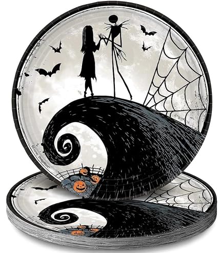 Piatto In Latta Nightmare Before Christmas - NBX Pumpkin Tin Plate