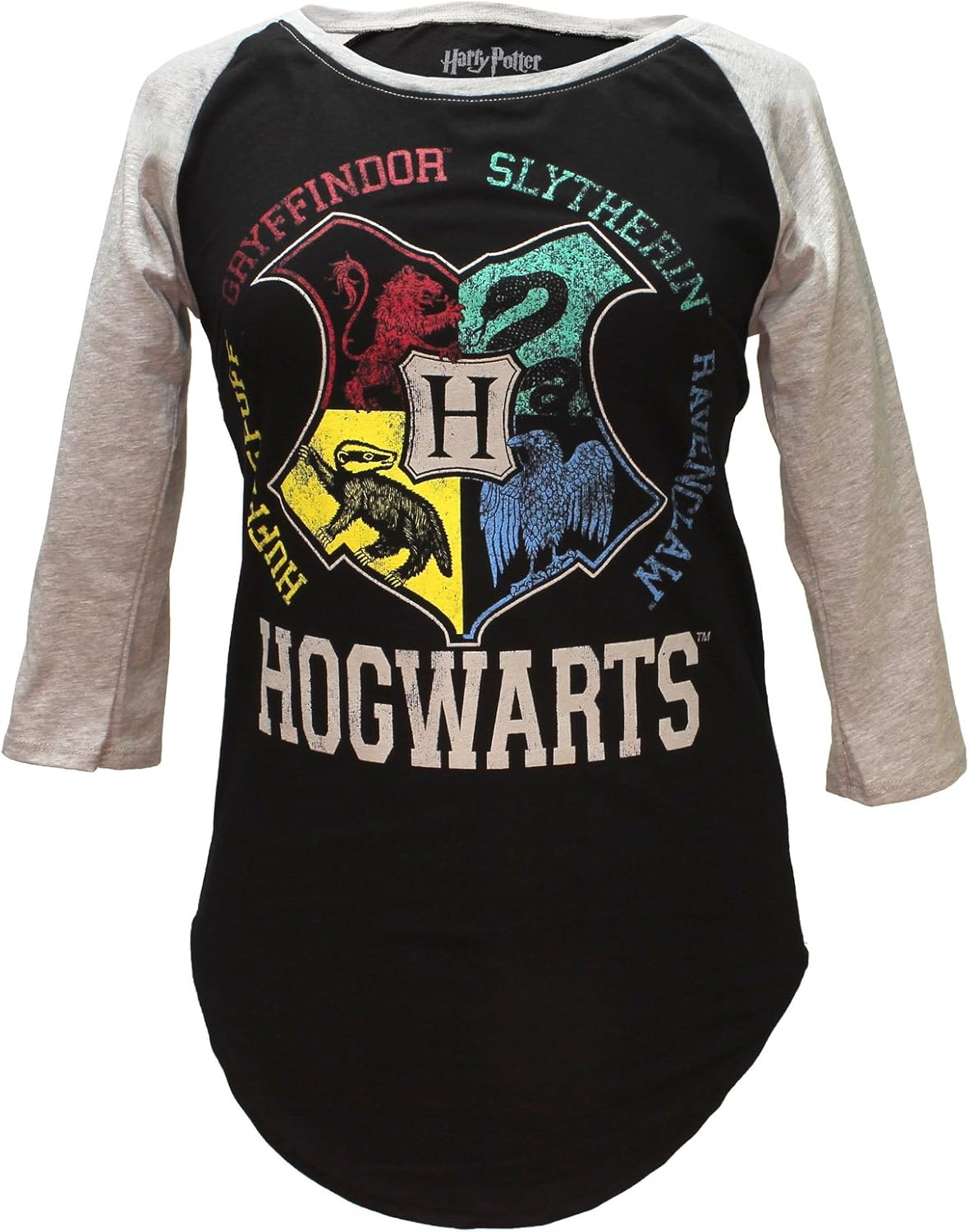 HARRY POTTER Hogwarts Raglan Athletic Tee Shirt