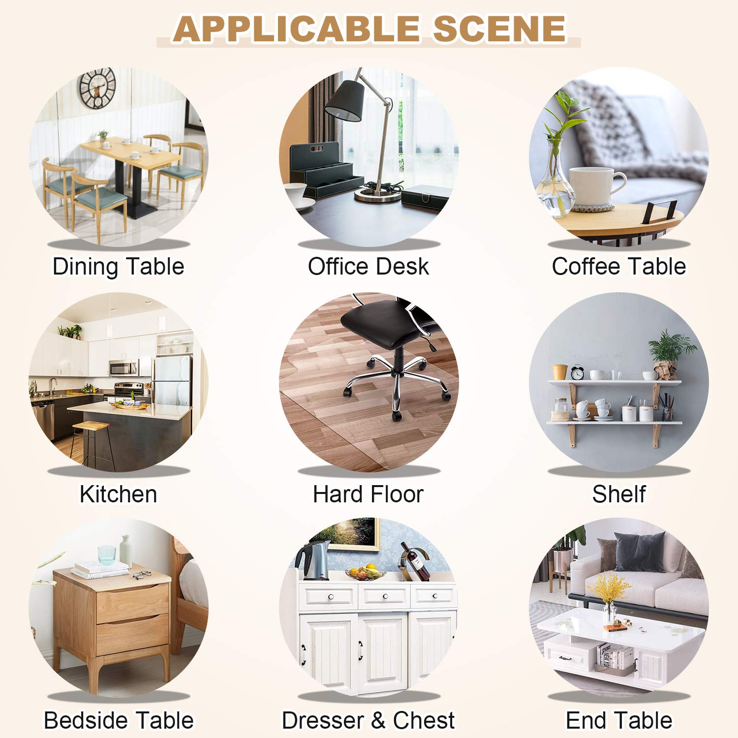 LovePads 2mm Thick 24 x 48 Inches Clear Table Cover Protector, Desk Pad