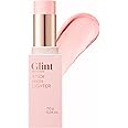 Glint Stick Highlighter (Rosy Moon, 0.24oz) - Multi-Use Illuminator Stick, Buildable & Blendable for Long-Lasting Natural Glow. Korean Makeup. Eyes, Cheeks, Nose, Lips.