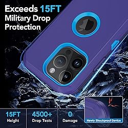 for iPhone 15 Pro Max Case, with Built in Screen