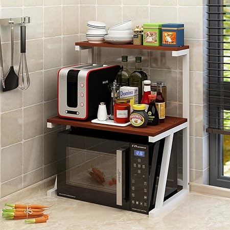 Kitchen Shelf Yang Two Layers Kitchenware Dish Rack Appliance Rack