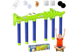 HOMIEPOP Reflex Drop Sticks Challenge Game – Crocodile Catching Sticks Game – Hand Speed Challenge for Hand-Eye Coordination, Agility Training – Remote Control and Music – Reaction Training for Kids, Adults
