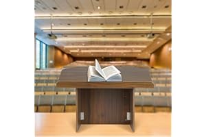 foriy Foldable Desktop Lectern Tabletop Podium Portable Lectern Book Stand Presentation Podium for Churches Restaurants Classrooms Conference Room 26.7''L x 15''W x 18.5''H