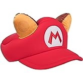 Bioworld The Super Mario Video Game Raccoon Red Cosplay hat with ears