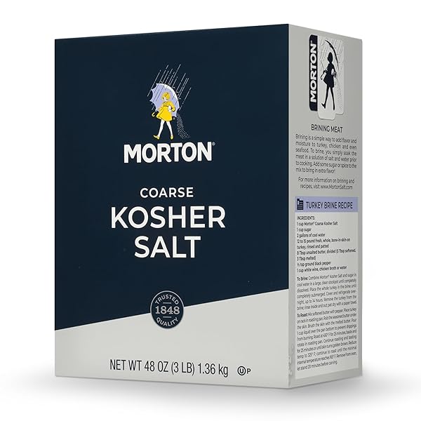 MORTON, SALT KOSHER, 48 OUNCE