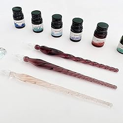 Joi-Fun Glass Dip Pen and Ink Set, Glass