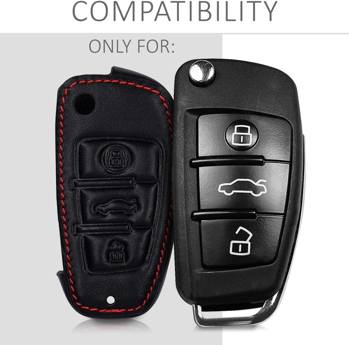 Cover Chiave Auto In Pelle Per VW Golf 8 - Custodia Protettiva Per Chiave Macchina, Compatibile Con ID.3/4 - Foto 4