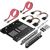 Inateck SSD Mounting Bracket 2.5 to 3.5 with SATA Cable and Power Splitter Cable, ST1004