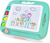 SGILE Large Magnetic Drawing Board 26x20cm Sticker Stamps Learning Toy