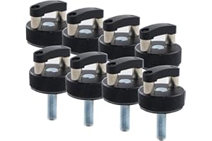 RJSPHH Aluminum Hard Top Quick Removal Fastener Thumb Screw Compatible with 2021 + Ford Bronco 2dr and 4dr Hardware Kit, Integrated D Ring, Black