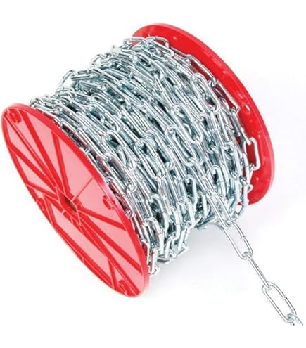 専用(ᐥᐜᐥ)♡ᐝ Campbell 0722957 Low Carbon Steel Passing Link Chain on Reel