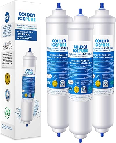 GOLDEN ICEPURE Refrigerator Water Filter Compatible with Samsung DA29-10105J 3