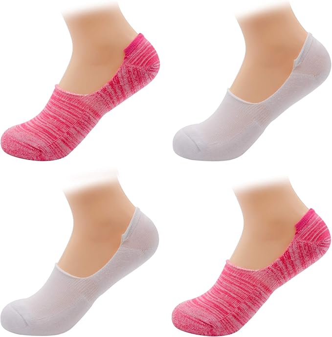 Women’s Low Cut No Show Cushion Sport Running Liner Socks, Nonslip