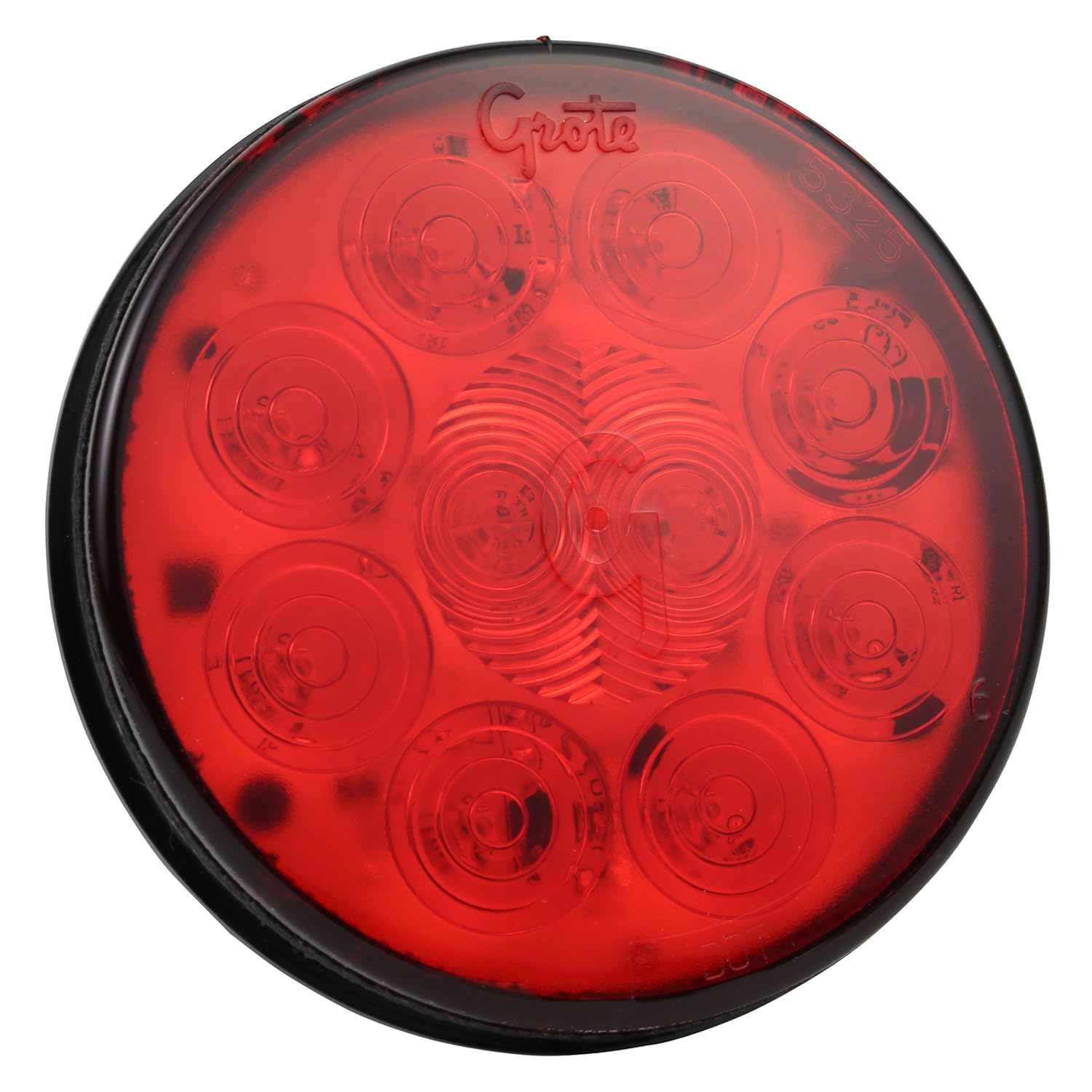 Photo 1 of Grote 53252 Super Nova Led Stop Tail Turn Light Red, 4", 10 Diode, Grommet, Male Pin