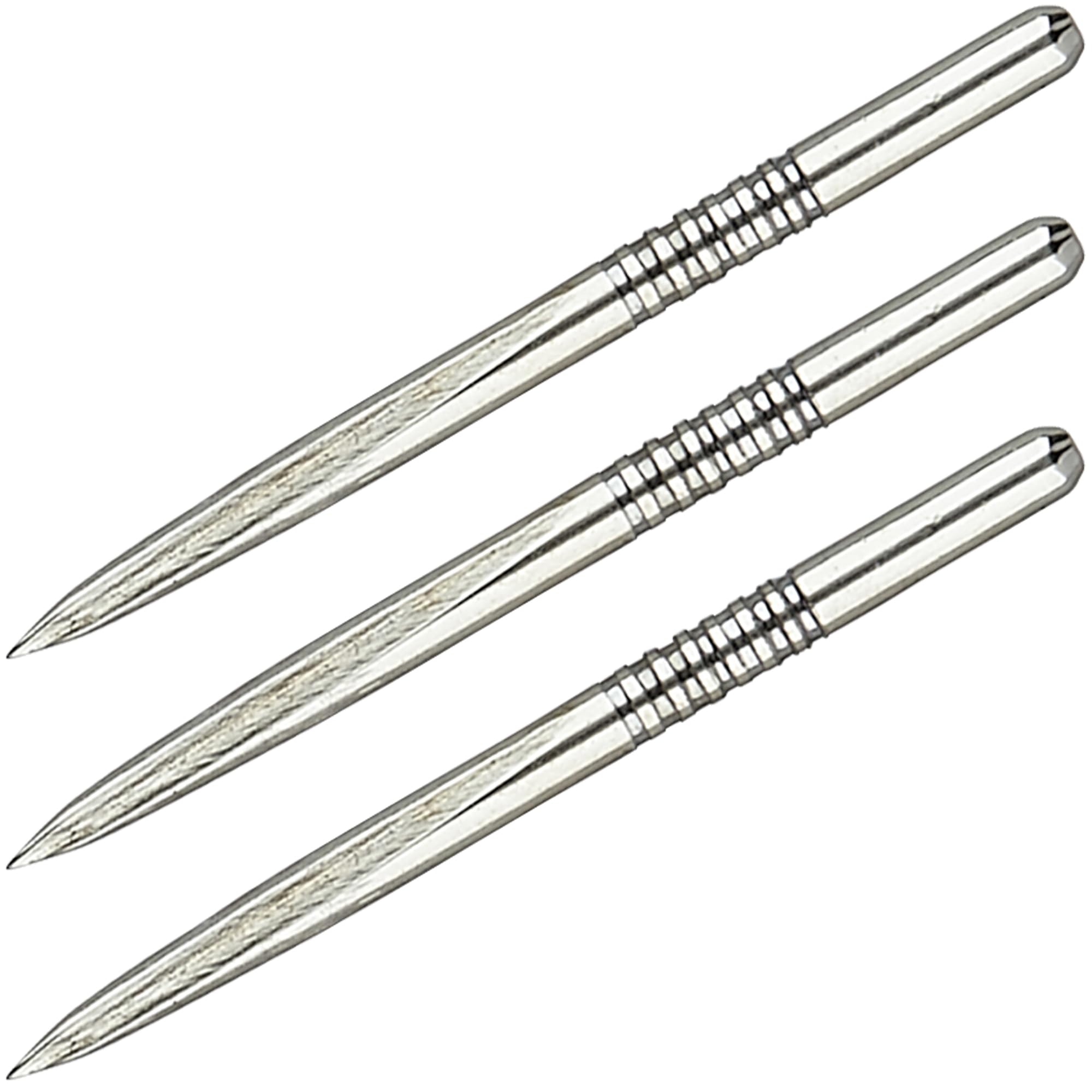Unicorn Volute Replacement Steel Tip Dart Points | Nickel Plated Silver Colour | 7 Grooves Grip | 36 mm | 3 per Pack