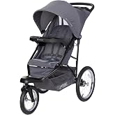 Baby Trend Journey Jogging Stroller, Stellar Grey | Adjustable Canopy, Storage Basket &amp; 2 Cup Holders for Infants, Toddlers, Family Outings, Neighborhood Runs &amp; Everyday Use