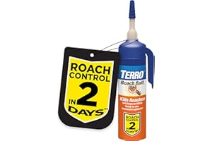Terro T502 Ready-to-Use Indoor Cockroach Gel Bait Killer - Kills German, American, Oriental Roaches, 3 oz