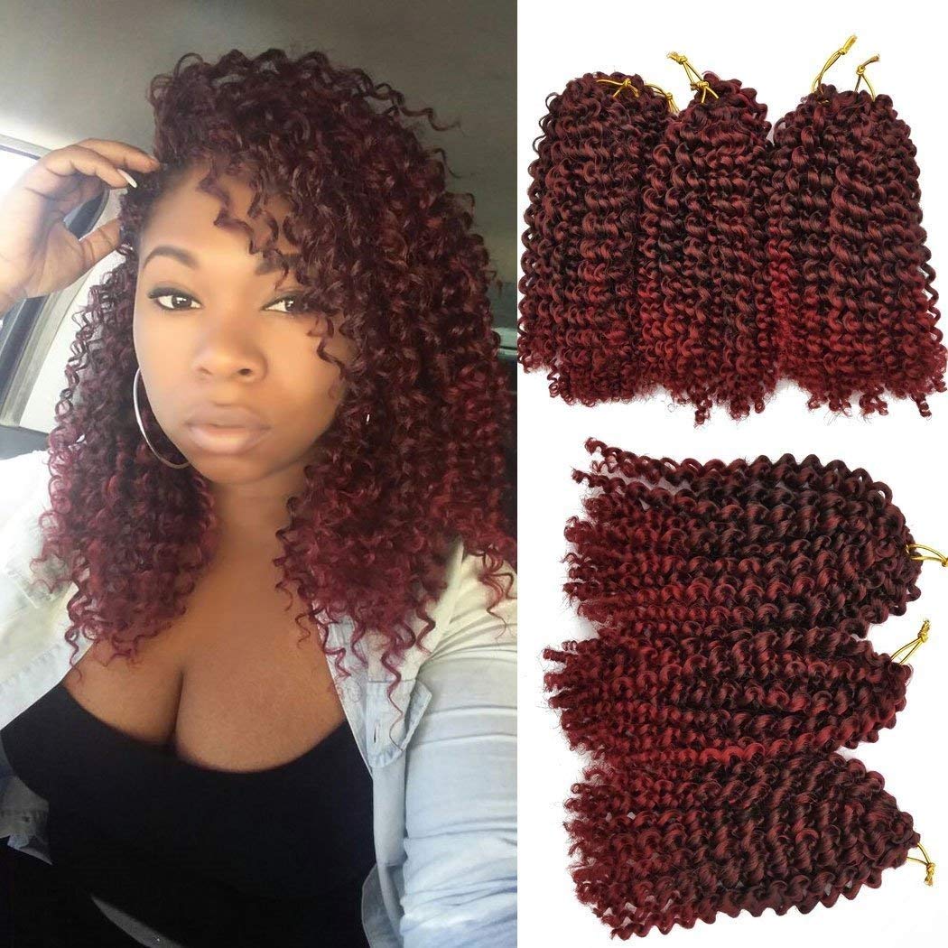 Amazon Com Zhen Show 6pcs Lot Short Crochet Braiding Hair Ombre