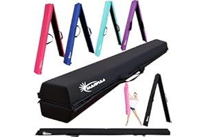 MARFULA 6 FT / 8 FT / 9 FT / 10 FT Folding Gymnastic Balance Beam for Kids with Carry Bag for Home and Club Use