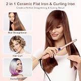 JAETON Mini Hair Straightener Pencil Flat Iron Rose Gold 100-240V 220C view 4