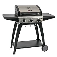  Gas-Grillstation groß schwarz Edelstahl Gusseisen 3+1 Gas Brenner 4-flammig Garten ✔ Rollen ✔ Deckel ✔ Seitentische beidseitig ✔ Unterschrank ✔ eckig ✔ rollbar ✔ stehend grillen ✔ Grillen mit Gas ✔ mit Station ✔ mit Rädern 