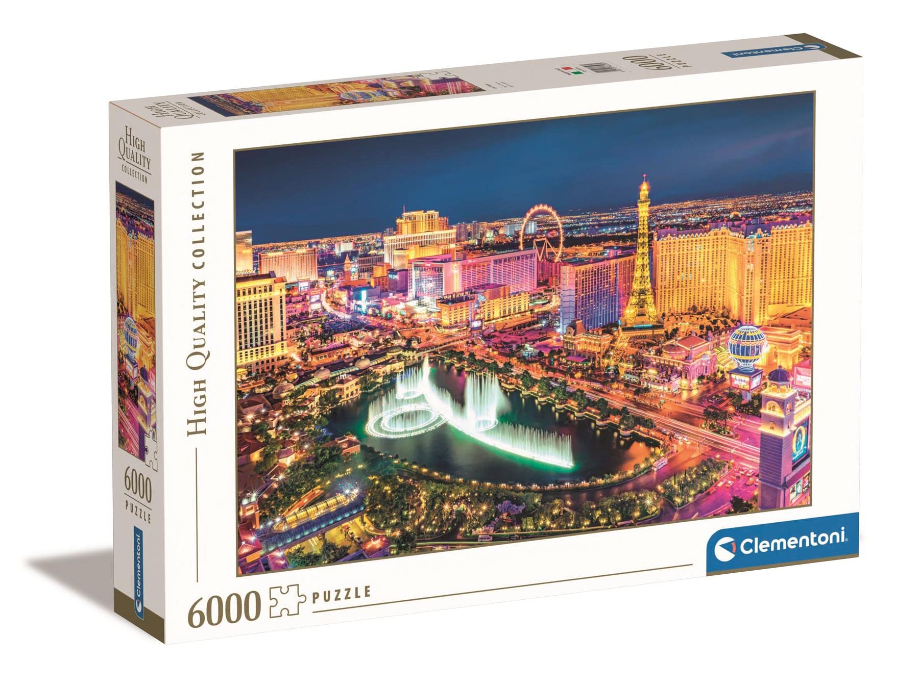 Clementoni 36528, Las Vegas Collection Puzzle for Adults and Children - 6000 Pieces, Ages 10 Years Plus