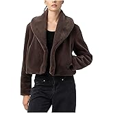 [BLANKNYC] womens Faux Fur Cropped Jacket