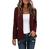 CZYINXIAN Women's Casual Long Sleeves Cropped Cardigan Trendy Open Front Knit Draped Cardigans Outwear