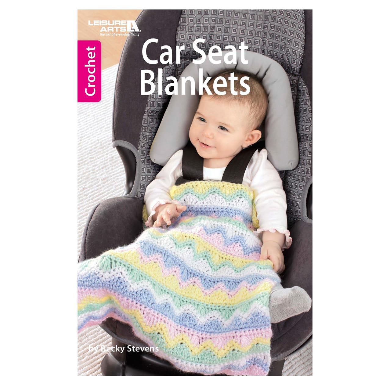 Leisure Arts Crochet Car Seat Blankets, Other, Multicoloured, 2.63 x 15.97 x 23.59 cm