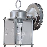 DESIGNERS FOUNTAIN Preston Outdoor Light Fixture, 8 Inch Exterior Wall Lantern Sconce for Front Door, Patio and Porch, Pewter