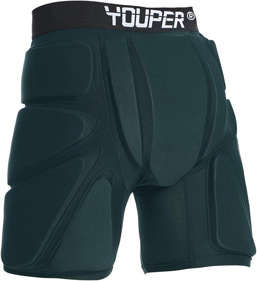 Youper Protective Padded Shorts for Ski, Snowboard, Skate & Roller Sports, 3D Protection for Butt, Hip & Tailbone : Sports & Outdoors