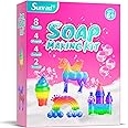 Sunrad Unicorn Soap Making Kit for Kids Age 6-12+, Arts and Crafts Kits for Kids Girls Birthday Gifts, DIY Craft Science Toys STEM Creative Activity Make Your Own Soap Kit for Girls & Boys