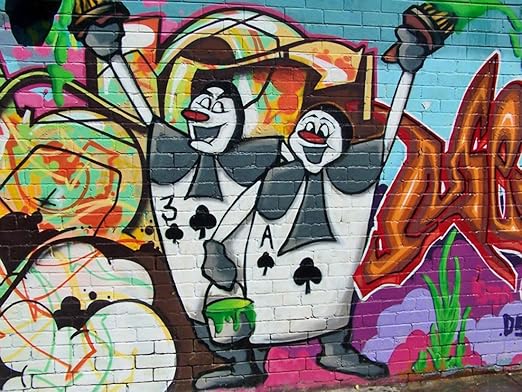 Amazon Com Graffiti Alice In Wonderland Canvas Or Wall Art Print Posters Prints